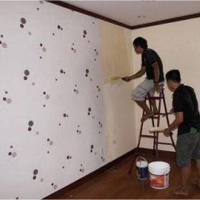 dán giấy tường