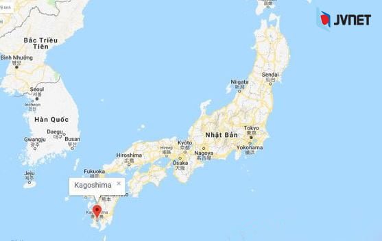 bản đồ tỉnh kagoshima 
