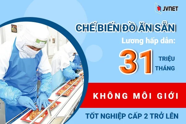 chế biến thực phẩm cho nam số lượng lớn