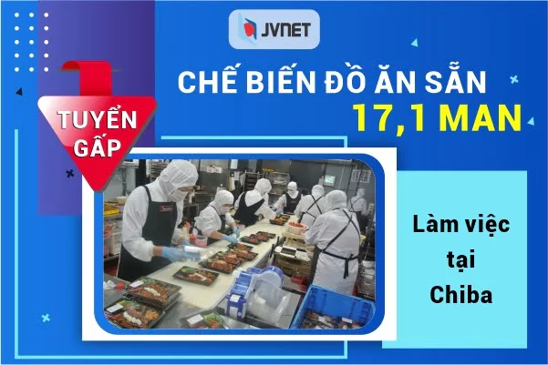 đơn hàng chế biến đồ ăn sẵn nhật bản