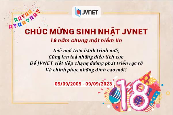 Thiệp chúc mừng sinh nhật JVNET