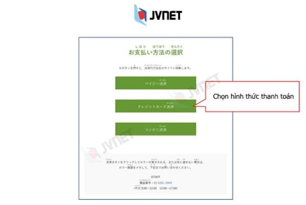 hình thức thanh toán lệ phí thi tokutei