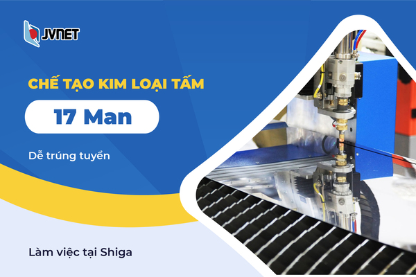 Chế tạo kim loại tấm tại Nhật Bản lương cao