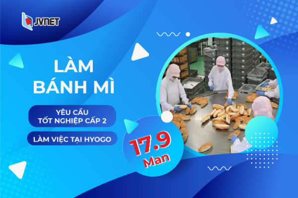 XKLĐ Nhật Bản ngành thực phẩm lương cao
