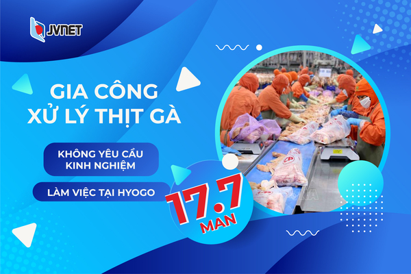 Gia công xử lý thị gà đi Nhật lương cao