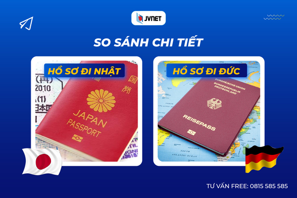 So sánh hồ sơ đi Nhật và đi Đức