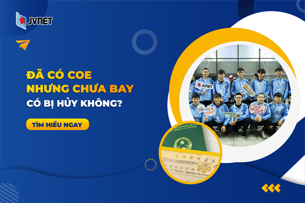 Có coe nhưng chưa bay có bị hủy không
