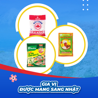 các loại gia vị được phép mang sang Nhật