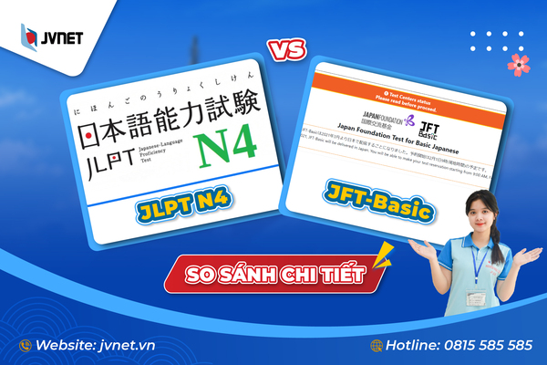 So sánh JLPT N4 và JFT Basic