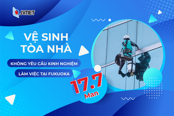 Vệ sinh tòa nhà XKLĐ Nhật