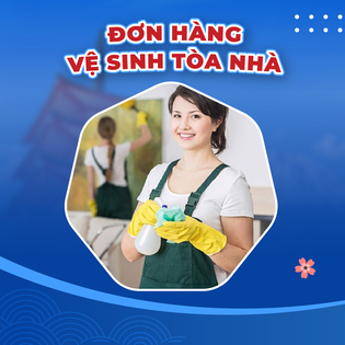 đơn vệ sinh tòa nhà tại nhật