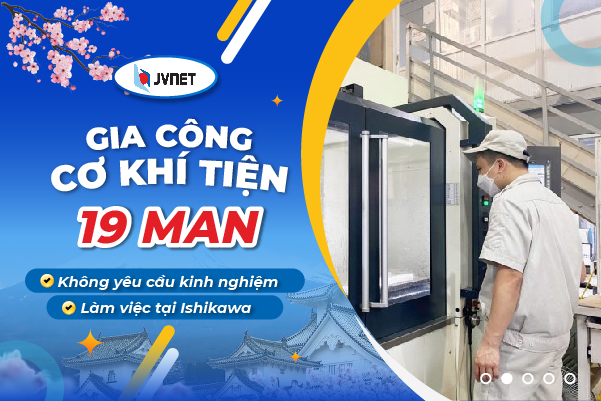 Gia công cơ khí tiện XKLĐ Nhật