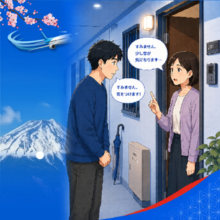 Bị hàng xóm phàn nàn ở Nhật